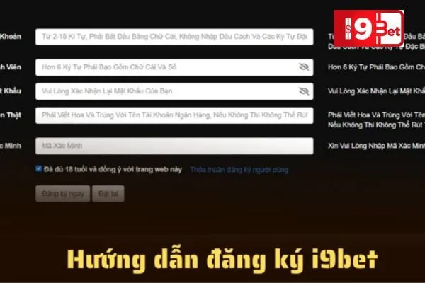 Hướng Dẫn Đăng Ký I9BET